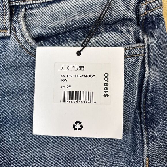 Joes Jeans the Lara Mid Rise Cigarette Ankle Raw Hem Womens Size 25 (26X27) NWT - Picture 7 of 15